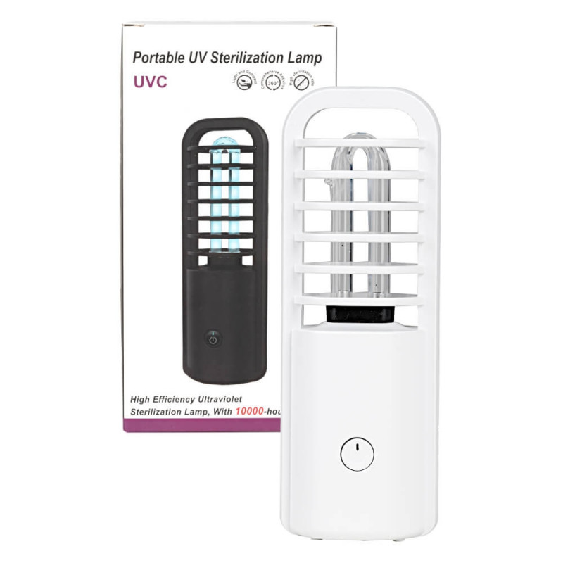 Lampada UV-C portatile Delta 2,5 W 800 mAh bianca