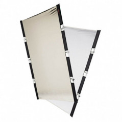Fomex PERI tissu réflecteur PBR1521 argent/or/blanc
