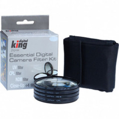 Digital King Filtersatz UV CPL ND8 Makro 58mm
