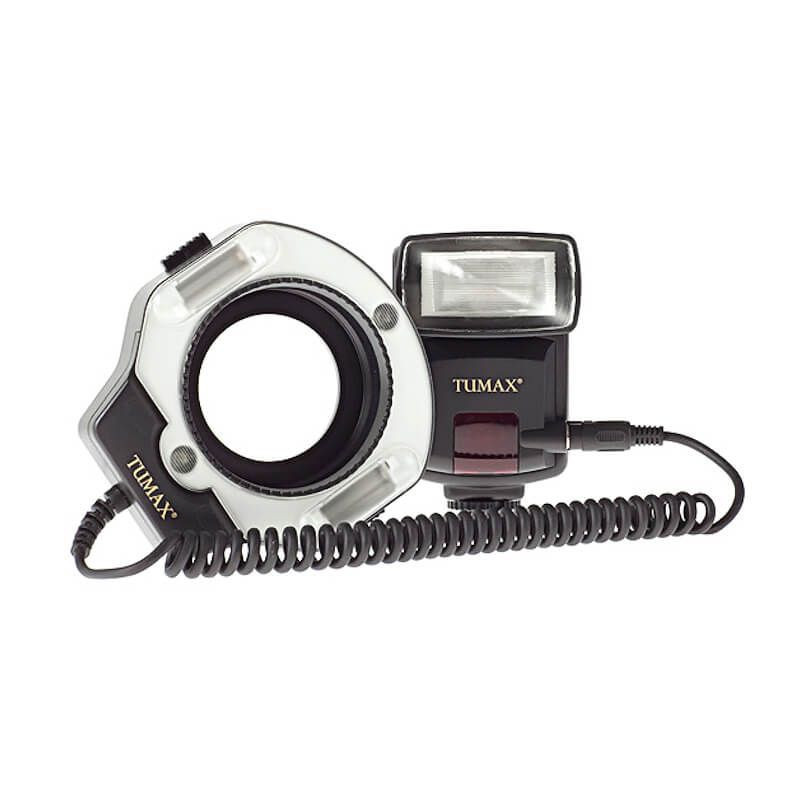 Flash gun DMF-880 + macro ring lamp for Canon
