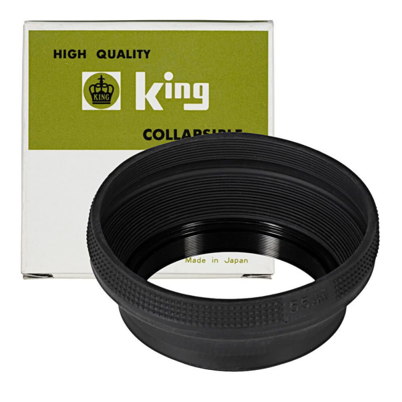 Skládací gumová sluneční clona Delta standardní 55 mm