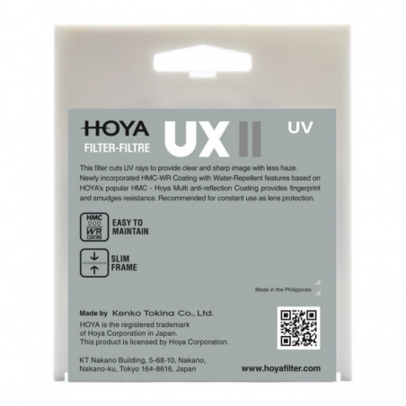Hoya UX II UV 62mm filter