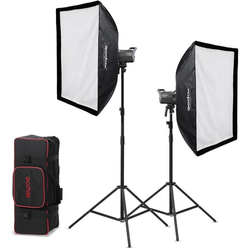 Sada 2 světel Godox Litemons LA150Bi Bi-color LED K2 s příslušenstvím