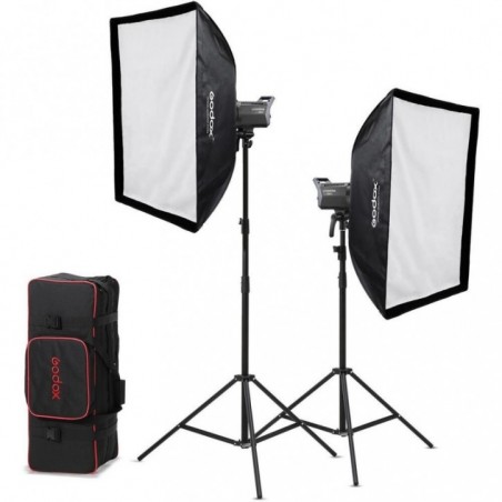 Godox 2-Light Kit Litemons LA200D Tageslicht LED K2 mit Zubehör