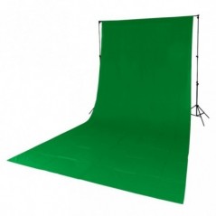 Genesis Gear Chromakey Backdrop zelený 180x280cm s 8,5cm objímkou pro příčník