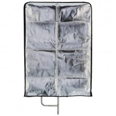 Quadralite 4-in-1 flag 45 x 60 cm - gold/silver/white/black