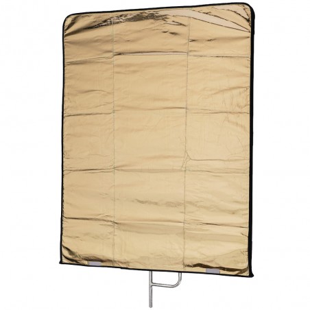 Drapeau de studio Quadralite 4-en-1 60 x 75 cm - or/argent/blanc/noir