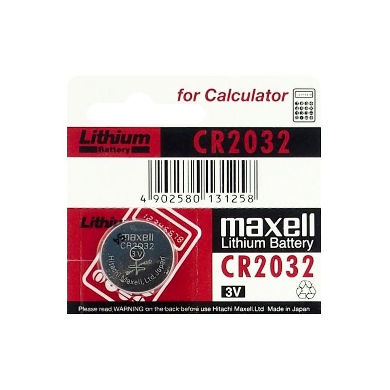 Bateria litowa CR2032 marki Maxell (pastylka)