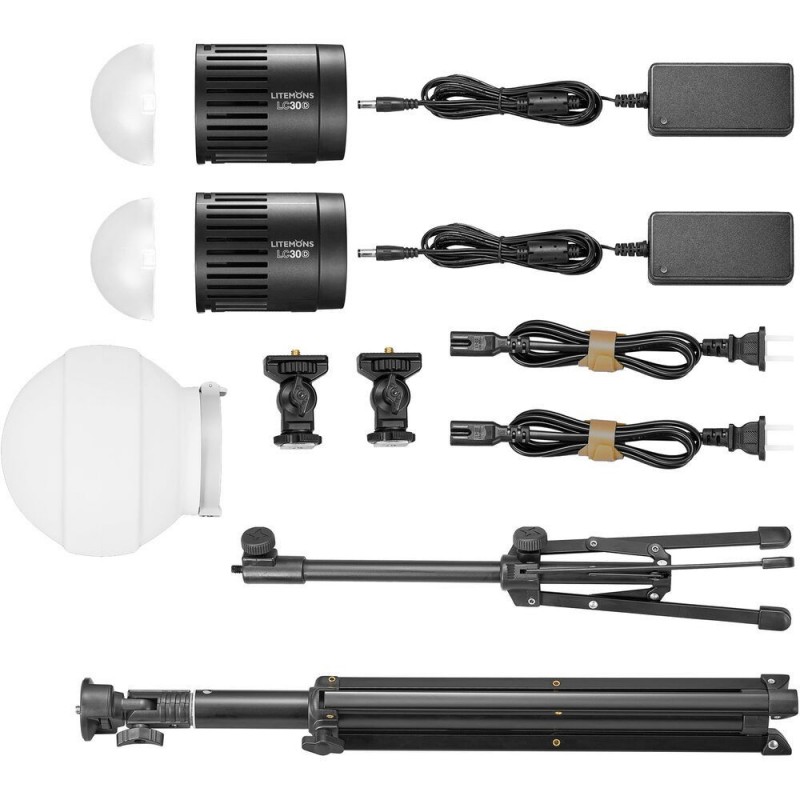 Godox LC30D-K2 Litemons Tisch-LED-Kit mit 2 Leuchten