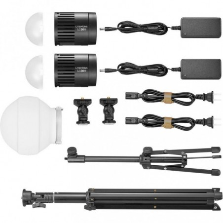 Godox LC30D-K2 Litemons Tisch-LED-Kit mit 2 Leuchten
