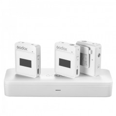 Godox MoveLink II M2 Compact Digital Wireless Microphone System (White)