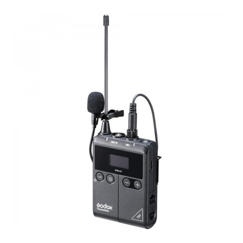 Godox WMicS1 TX bezdrátový UHF vysílač Godox WMicS1 TX bezdrátový UHF vysílač