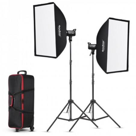 Godox SL-100D Kit di 2 illuminatori a LED con accessori
