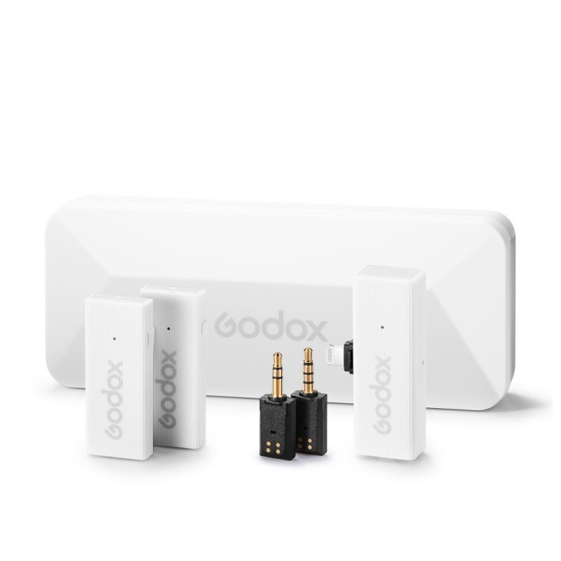 Godox MoveLink Mini LT Kit 2 (Bianco) Sistema wireless a 2,4 GHz (Lightning)