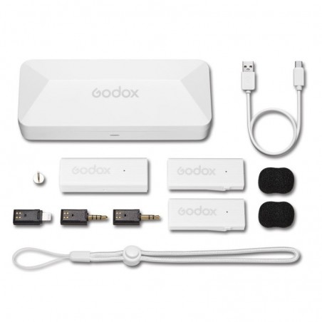 Mikrofonní systém Godox MoveLink Mini LT Kit 2 (Cloud White) 2,4 GHz (Lightning)