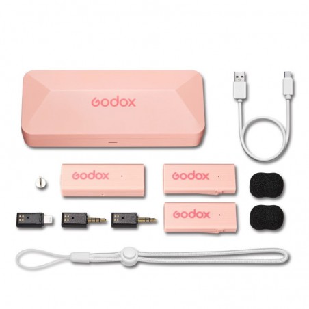 Godox MoveLink Mini LT Kit 2 (Rosa) 2,4 GHz (Lightning)