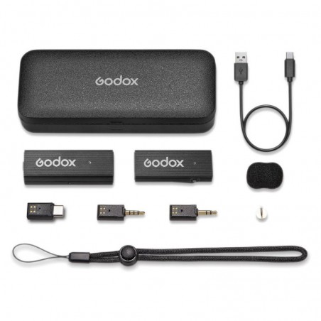 Godox MoveLink Mini UC Set 1 (Klassisch Schwarz) 2,4 GHz Mikrofonsystem