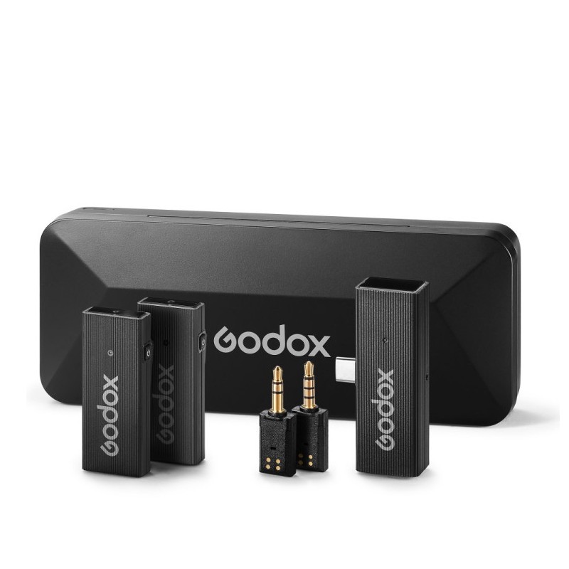Godox MoveLink Mini UC Set 2 (Klassisch Schwarz) 2,4 GHz Mikrofonsystem
