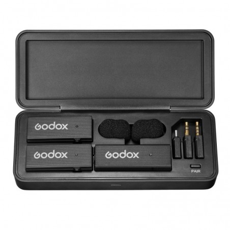 Godox MoveLink Mini UC Set 2 (Klassisch Schwarz) 2,4 GHz Mikrofonsystem