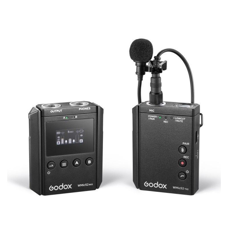 Godox UHF Drahtlos-Mikrofonsystem WMicS2 Kit 1