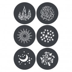 Godox GP-GS1 Gobo Set for G-Mount Spotlight (6-Pack)