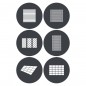 Godox GP-GS4 Gobo Set for G-Mount Spotlight (6-Pack)