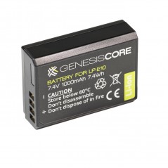 Batteria Genesis Core tipo LP-E10 7,4 V 1000 mAh