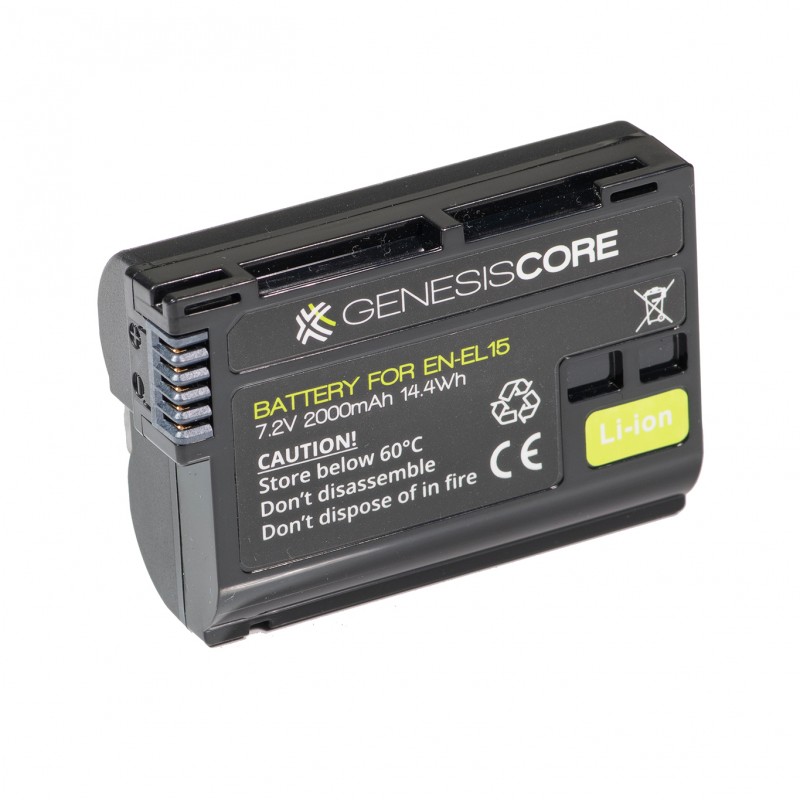 Batterie Genesis Core type EN-EL15 7,2 V 2000 mAh