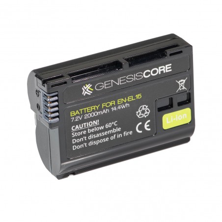 Genesis Core EN-EL15 Battery 7.2 V 2000 mAh