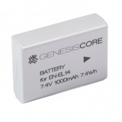 Batteria Genesis Core tipo EN-EL14 7,4 V 1000 mAh