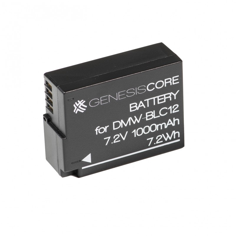 Batteria Genesis Core tipo DMW-BLC12 7,2 V 1000 mAh Batteria Genesis Core tipo DMW-BLC12 7,2 V 1000 mAh