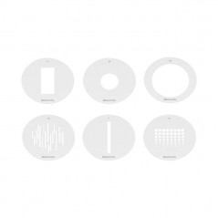 Quadralite Gobo Set – geometrické vzory, 58 mm