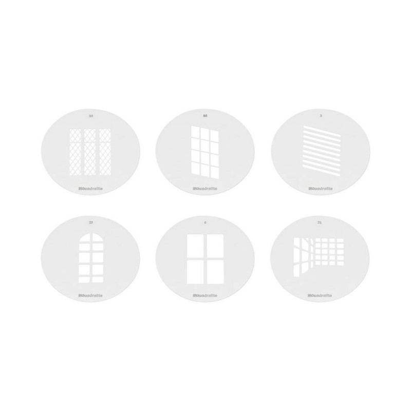 Quadralite Gobo Set – Windows Pattern 58mm Quadralite Gobo Set – Windows Pattern 58mm