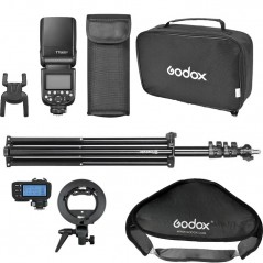 Kit da esterna – Godox TT685II Canon + Trasmettitore + Softbox + Stativo