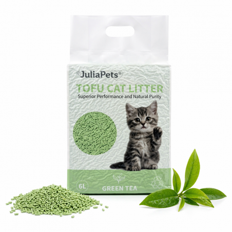 JuliaPets lettiera tofu Tè verde 6L