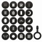 Quadralite FSP1 Projektions-LED-Taschenlampe Snoot 40W mit Gobo