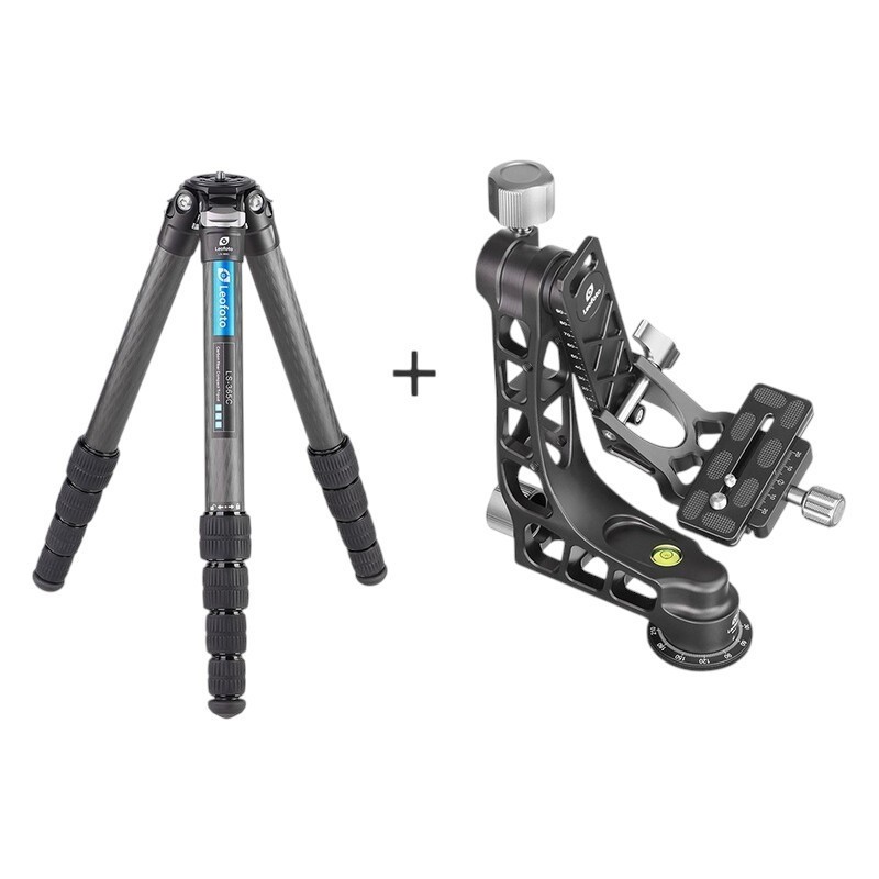 Leofoto LS-365C+PG-1 treppiede fotografico in carbonio con testa gimbal