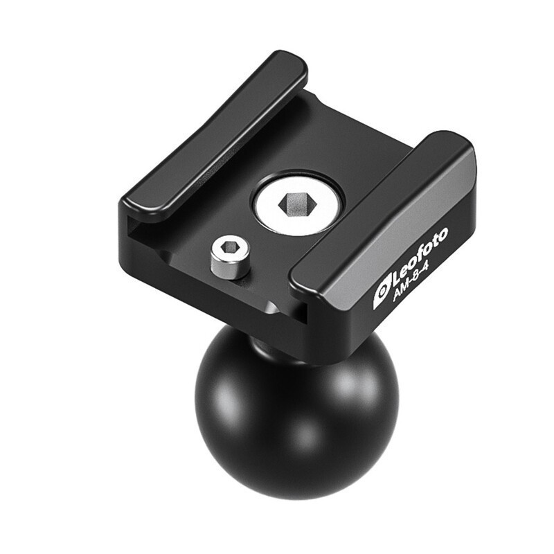 Leofoto AM-8-4 Ramię artykułowane (magic arm) — Adapter cold shoe