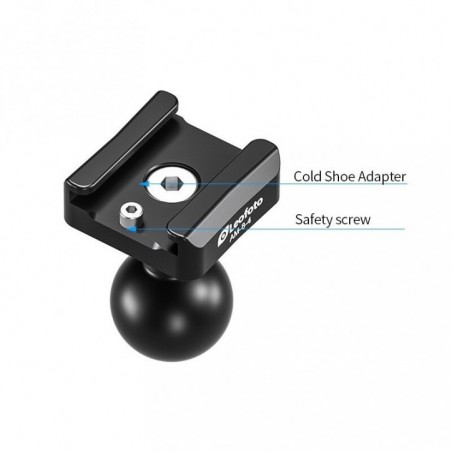 Leofoto AM-8-4 Ramię artykułowane (magic arm) — Adapter cold shoe