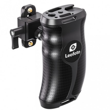 Leofoto CH-5L side mount carbon fiber with rail — left