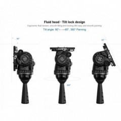 Leofoto FH-20 testa video fluida