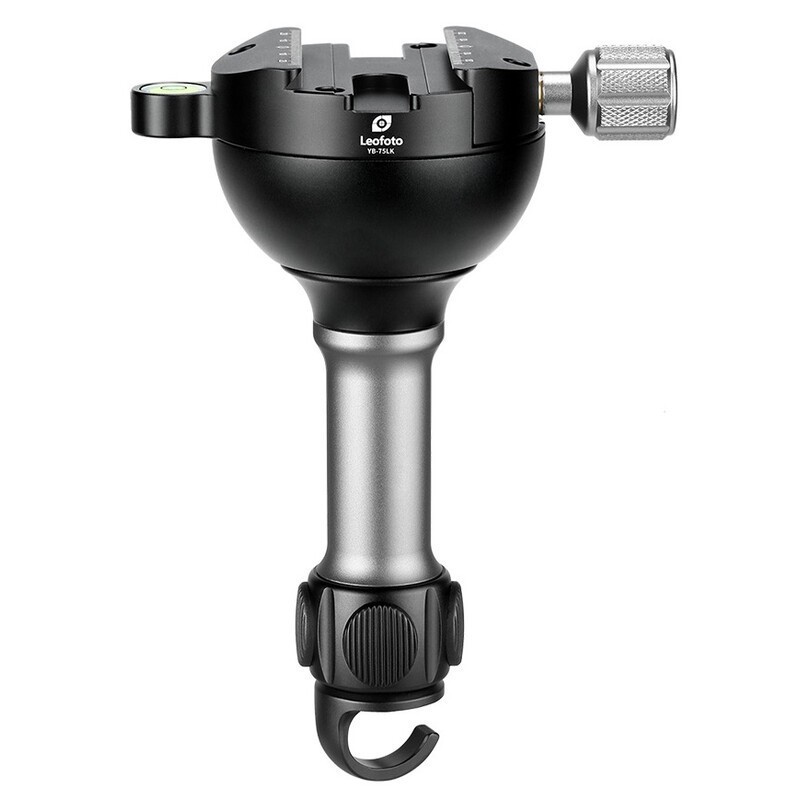 Leofoto YB-75LK Adapter miski bowl 75 mm z funkcją poziomowania z pokrętłem zaciskowym
