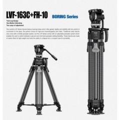Leofoto LVF-163C+FH10 video tripod