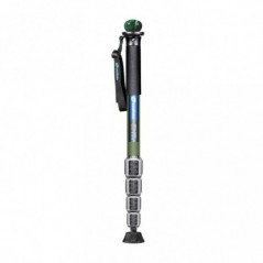 Leofoto MPQ-325C monopod karbonowy z chowanymi nóżkami z uchwytem i stopką (oliwkowy)