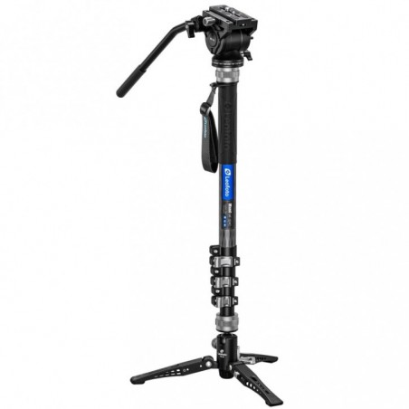Leofoto MF-324C karbonowy monopod wideo (flip-lock) z głowicą wideo BV-10