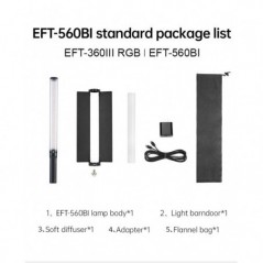 Jinbei EFT-360III RGB LED tube light (with power adapter)