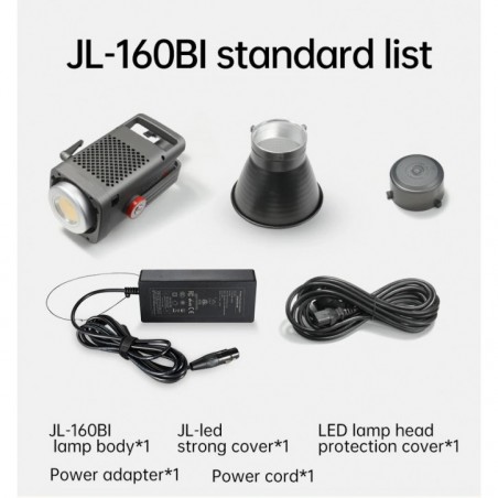 Jinbei JL-160Bi luce video LED (con riflettore EF Boost)