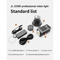 Jinbei JL-220Bi LED-Videoleuchte (mit EF Boost Reflektor)