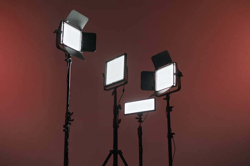 Quadralite and Godox LED panel iights for filming, video & photography
