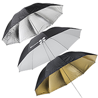 Klasyczne parasolki fotograficzne odbijające modyfikator światła studio plener do lampy reporterskiej